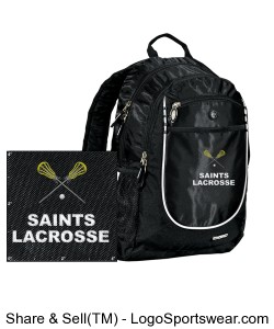 Saints Lacrosse Backpack Design Zoom